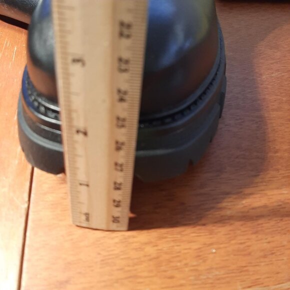 NEW! WMN CouieCuies Platform Over Knee High Lug Sole Stretch Boot Blk SzUS14/46 - Picture 6 of 8